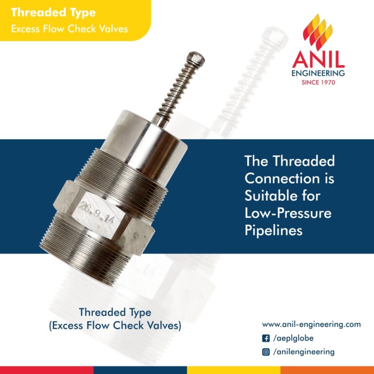 Sandwich Wafer Type Excess Flow Check Valves Anil Engineering